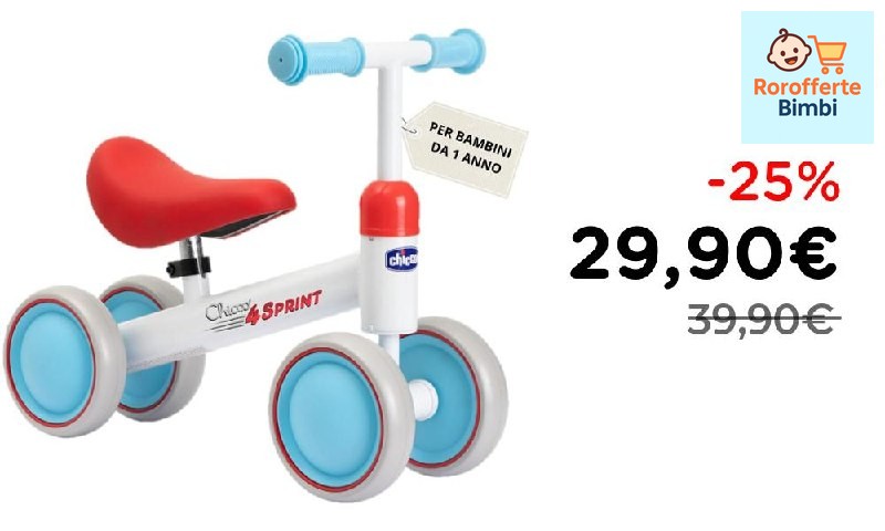 Offerta: 🚲 **Chicco Quadriciclo Senza Pedali per Bambini 1-3 Anni**

…