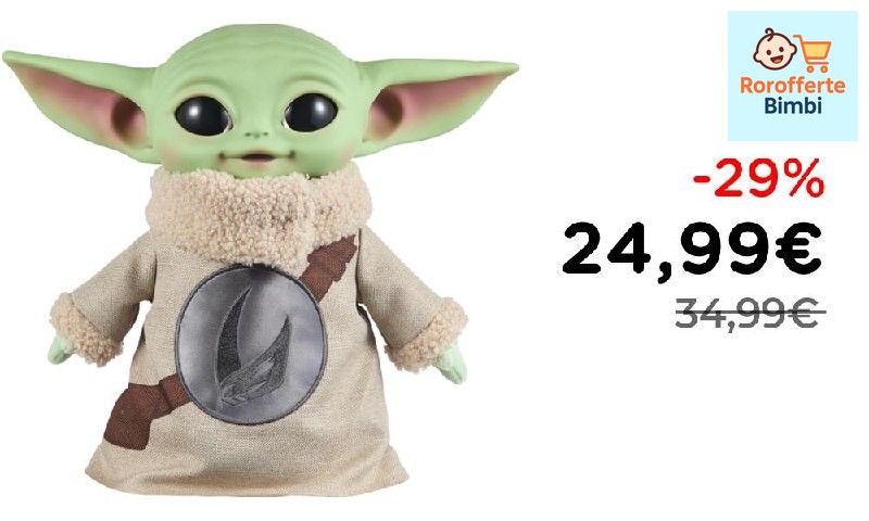 Offerta: 🧸 **Mattel Star Wars Grogu Peluche 28 cm per 3+ anni**

‼️ *…