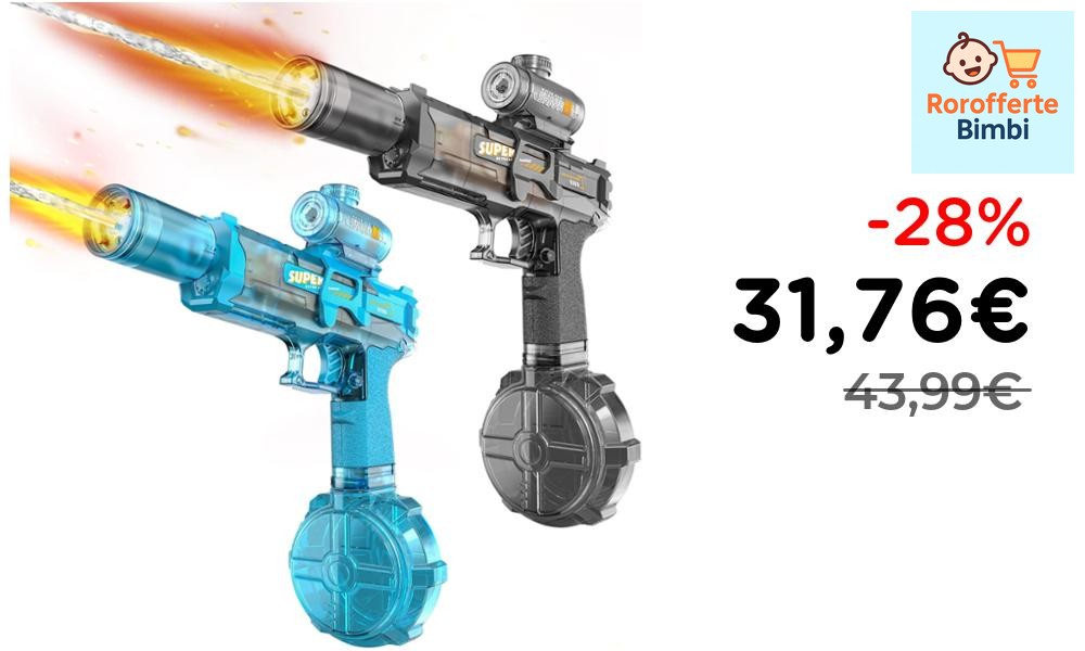 Offerta: 💦 **UROINT Pistola Ad Acqua Elettrica 2-Pack per Bambini**

…