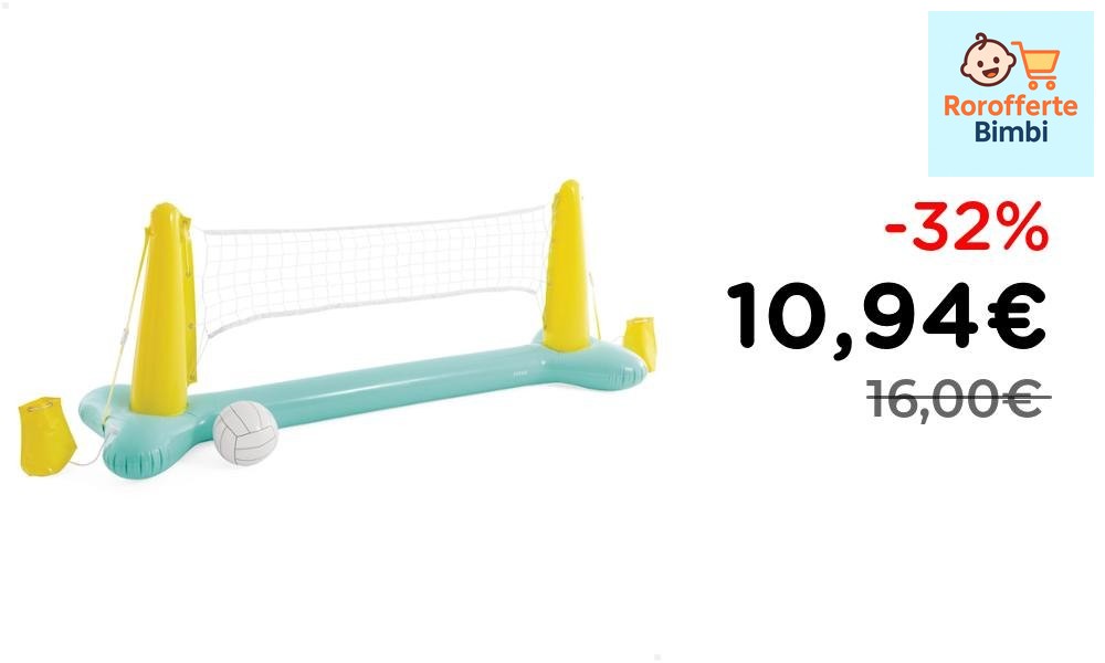 Offerta: 🏐 **Intex Set Volley Gonfiabile 239x64x91 cm Vinile Multicol…