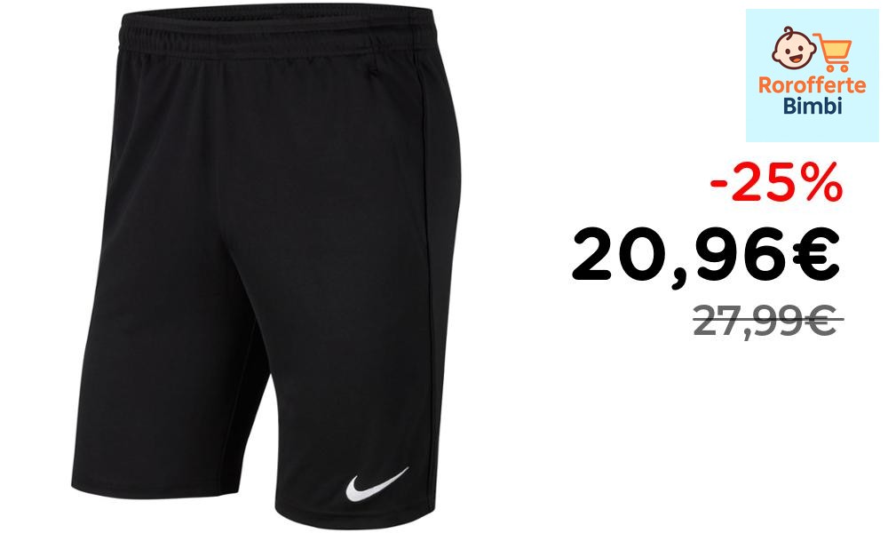 Offerta: ⚽ **Nike Dri-Fit Park Pantaloncini Calcio Uomo Nero 2XL**

‼…