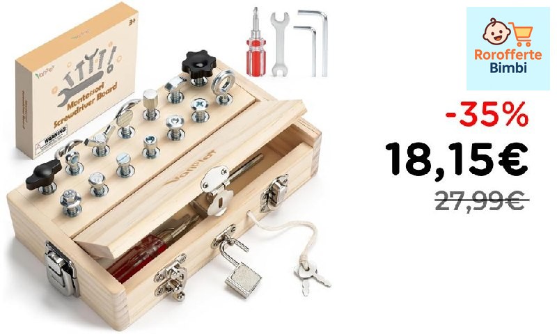 Offerta: 🧸 **Vanplay Giochi Montessori in Legno per Bambini 3 Anni**
…