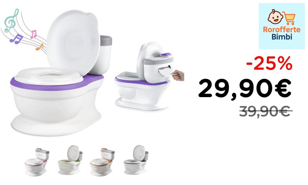 Offerta: 🚼 **Vasino Wc Bambini con Suono e Vaso Rimovibile**

‼️ **29…