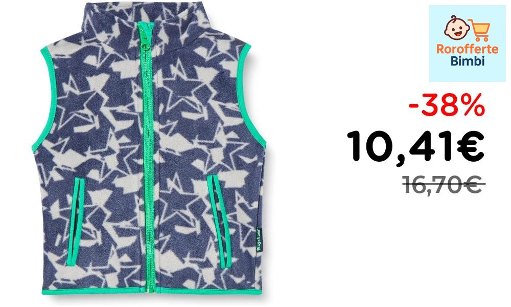 Offerta: 🧥 **Playshoes Gilet in Pile Stelle Unisex Bambini 80**

‼️ *…