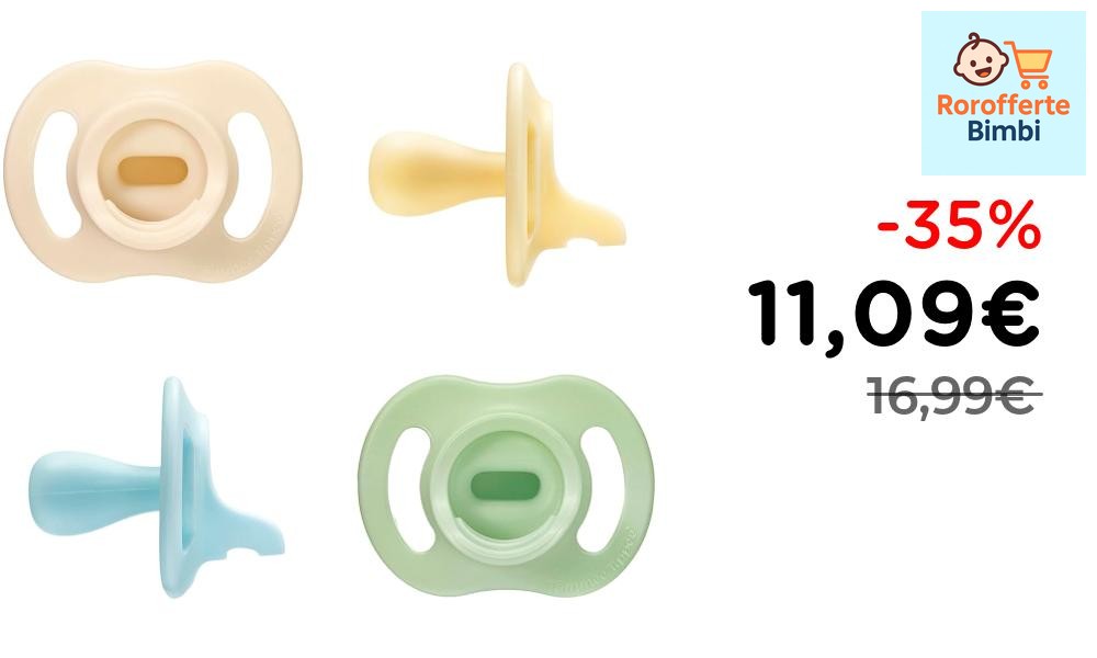 Offerta: 🍼 **Tommee Tippee Ciuccio StayPut Ultra-light 0-6 M**

‼️ **…