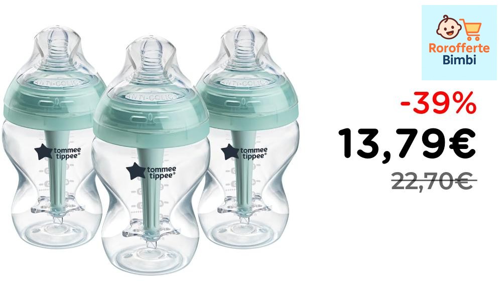 Offerta: 🍼 **Tommee Tippee Biberon Anticolica Avanzato 260ml**

‼️ **…