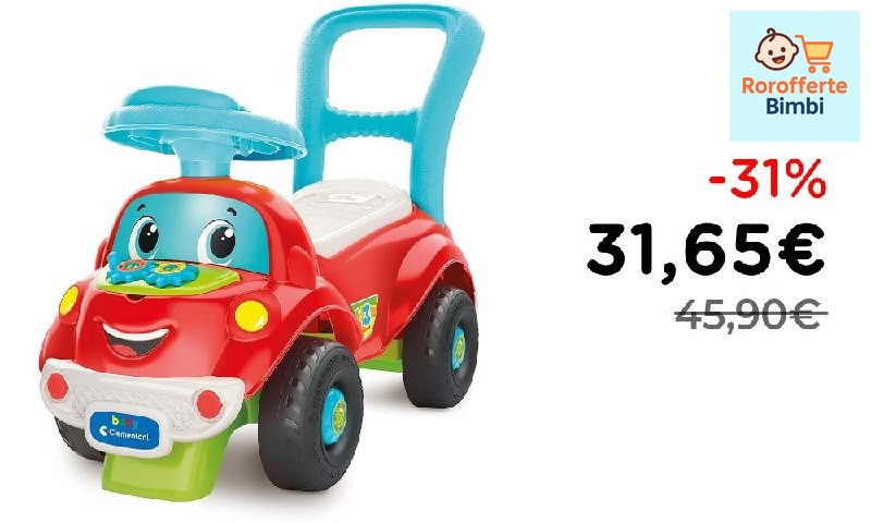 Offerta: 🚗 **Clementoni Baby Nicolò Go Go 3 in 1 Macchinina per Bambi…