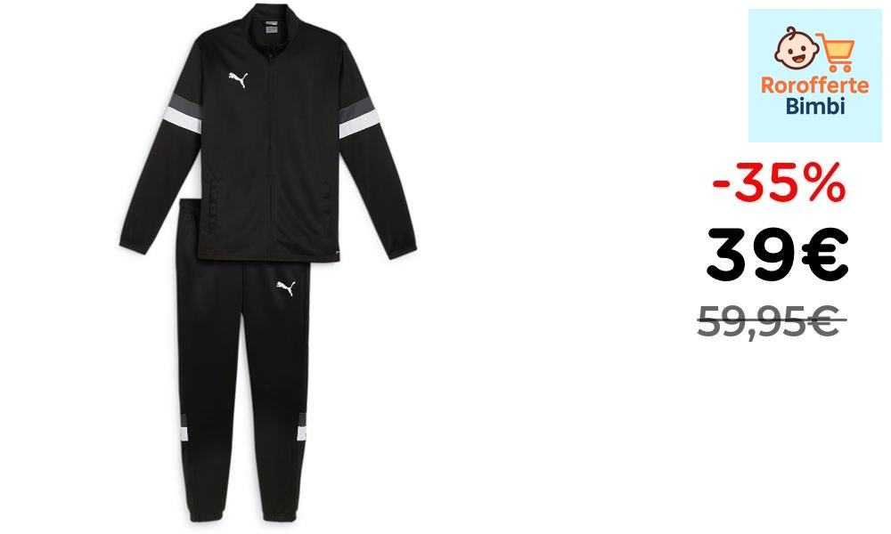 Offerta: 👗 **PUMA teamRISE Tuta Bambina**

‼️ **39,00€** invece di 59…