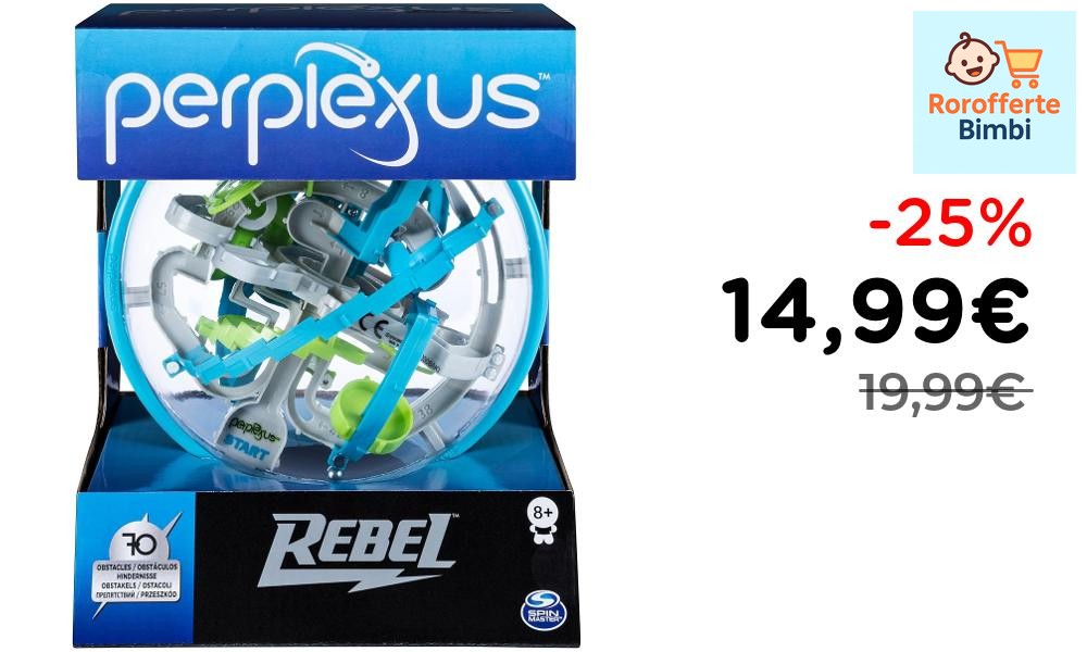 Offerta: 🧩 **Perplexus Rebel Labirinto 3D con 70 Ostacoli per 8+ Anni…