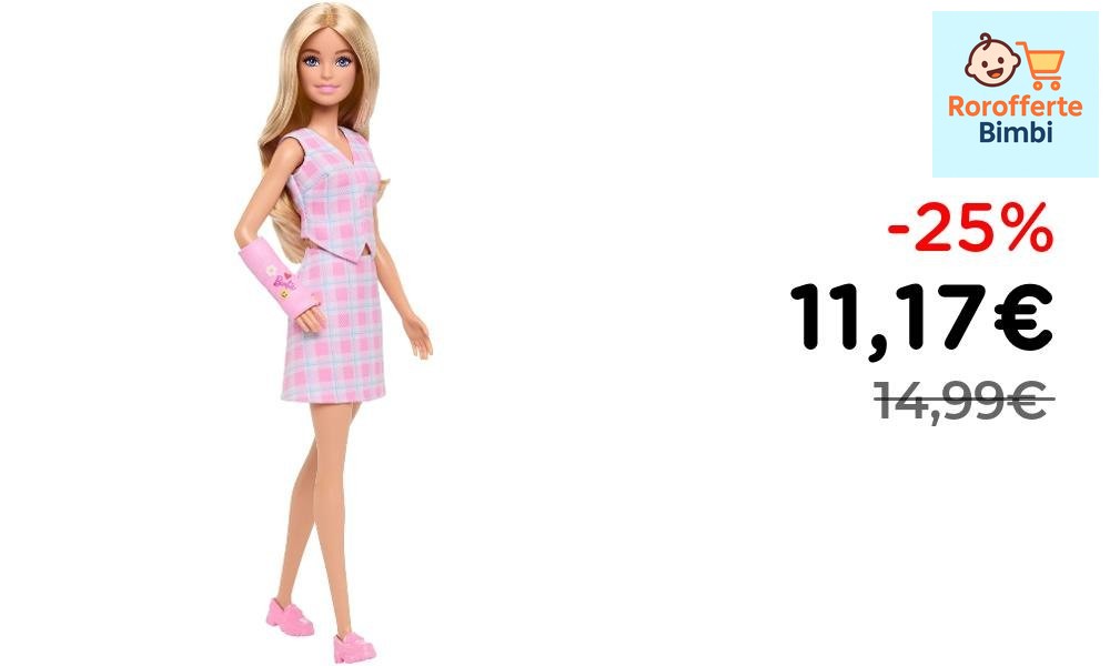 Offerta: 👗 **Barbie Fashionistas Bambola #243 Capelli Biondi e Outfit…
