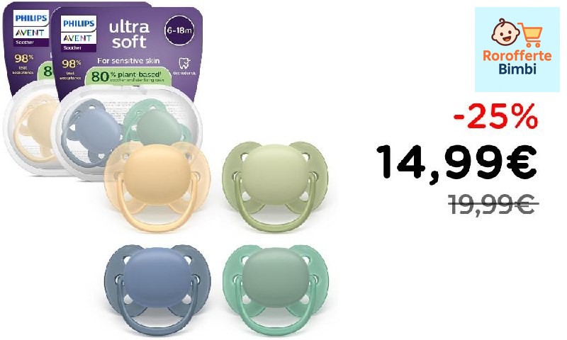 Offerta: 🍼 **Philips Avent Chupetes Ultra Soft 4 Piezas 6-18 Meses**
…