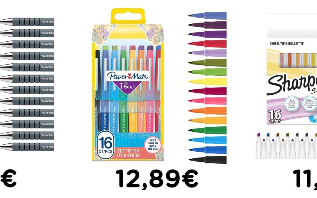 Offerta: 🖊️ **Paper Mate Flexgrip Ultra penna a sfera nera media 1mm …