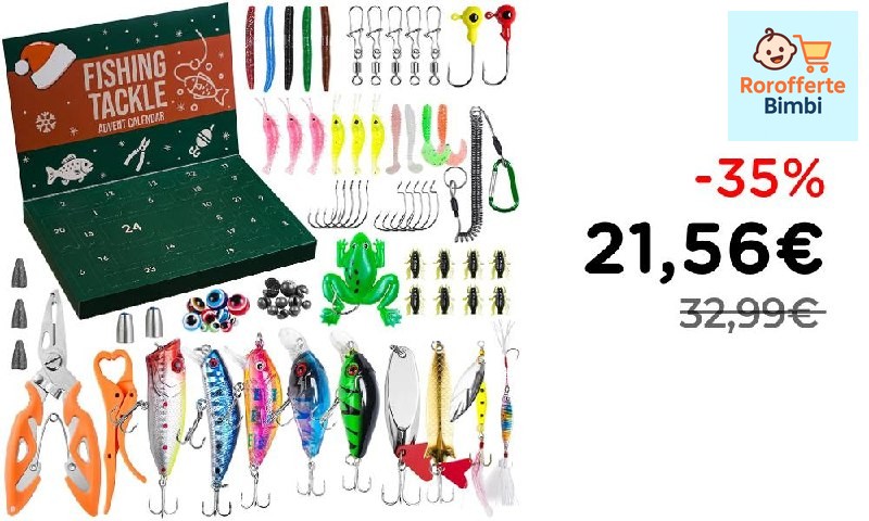 Offerta: 🎣 **Calendario dell'Avvento 2026 per Uomo Pescatore**

…