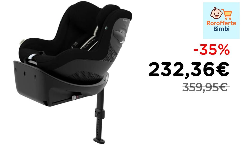 Offerta: 🪑 **CYBEX Sirona Gi Plus Seggiolino Auto Moon Black**

‼️ **…
