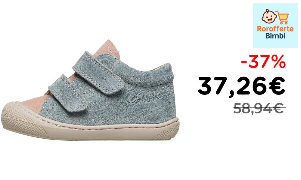 Offerta: 👶 **Naturino Scarpe Primi Passi Suede Marrone-Grigio 18**

‼…