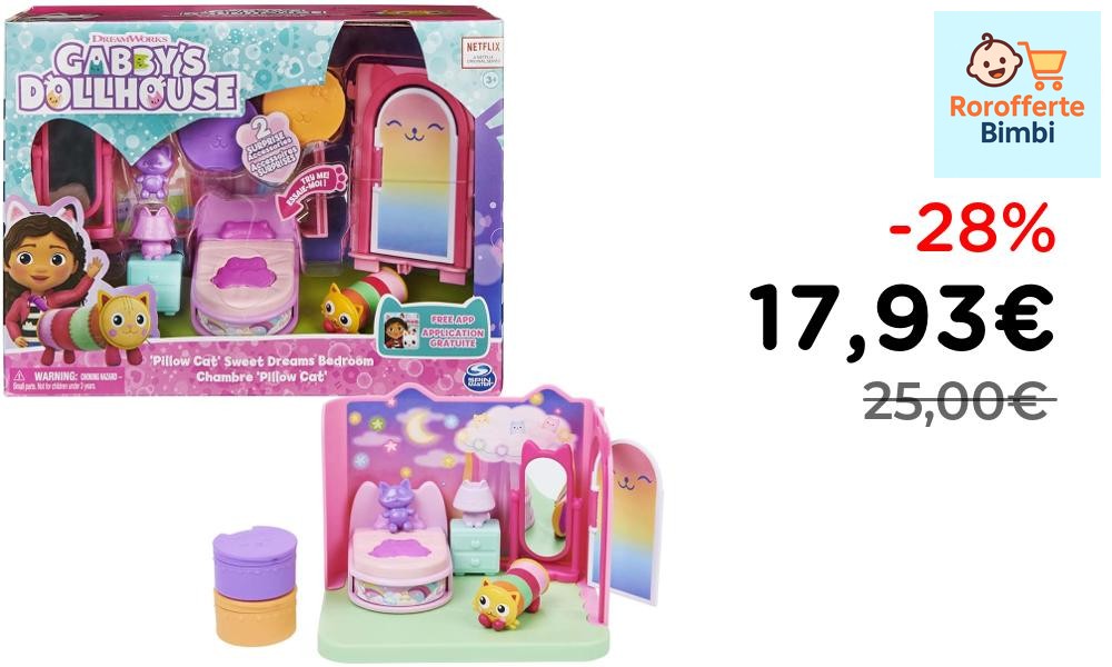 Offerta: 🏠 **Gabby's Dollhouse Cuscigatta Mini Playset Camera da…