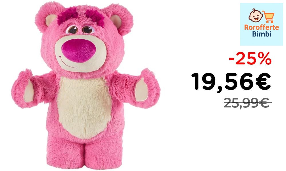 Offerta: 🧸 **Mattel Peluche Sonoro Lotso Toy Story**

‼️ **19,56€** i…