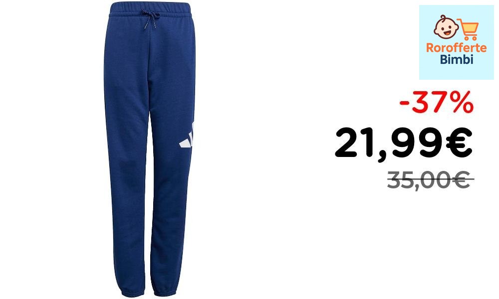 Offerta: 👖 **adidas Pantaloni Tuta Unisex Bambini Dark Blue/White**

…