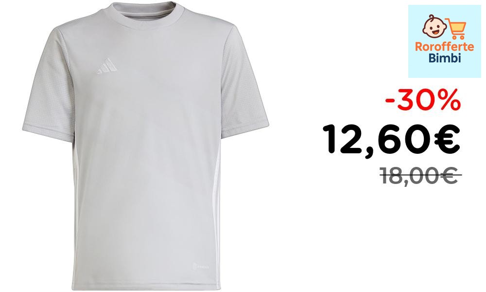 Offerta: 👕 **adidas Tabela 23 Jersey: Maglietta Youth Grigia 7-8 Anni…