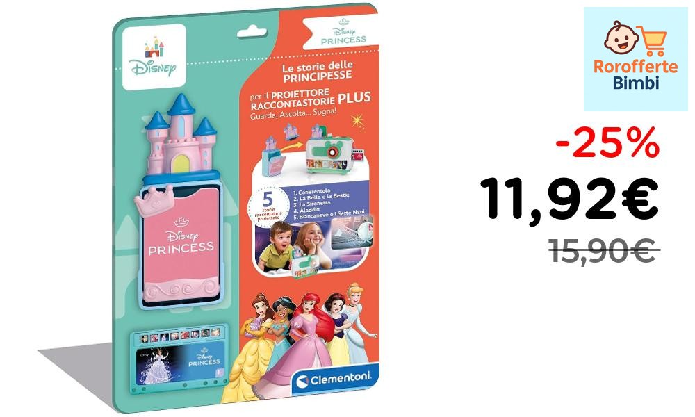 Offerta: 🎠 **Clementoni Proiettore Raccontastorie Disney Baby 17586**…