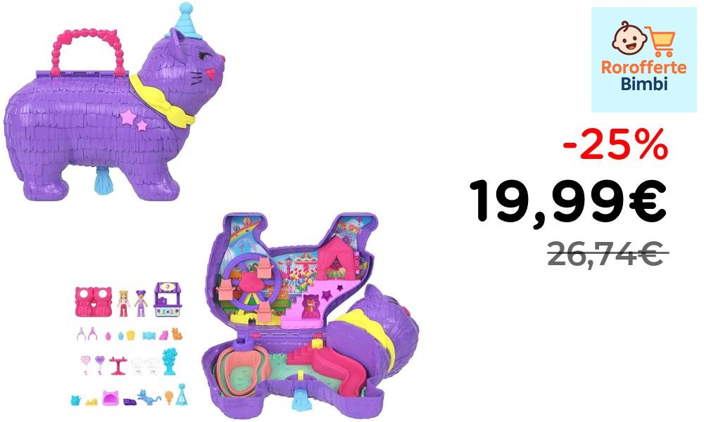 Offerta: 🎉 **Polly Pocket Set Gattino delle Feste**

‼️ **19,99€** in…