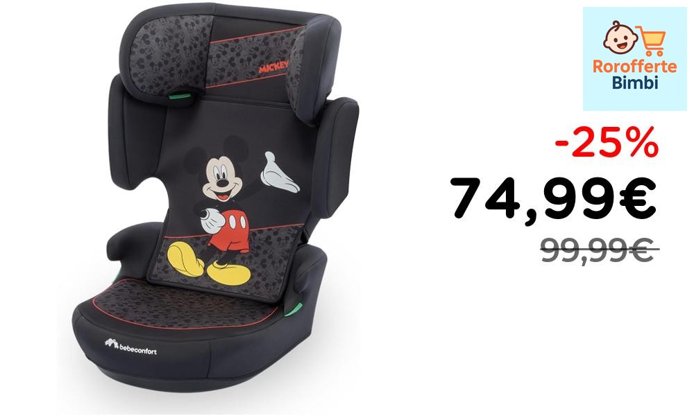 Offerta: 🚗 **Bebeconfort Disney RoadSafe i-Size Seggiolino Auto Micke…
