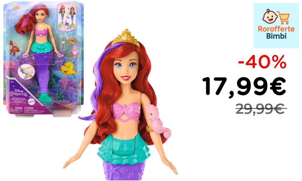 Offerta: **💣****💣****PREZZO BOMBA!!!****💣****💣**
🏰 **Mattel Sirena Nu…